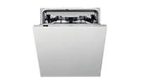 Whirlpool WIC3C33PFEUK Integrated Dishwasher: in Silver
