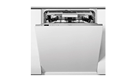 Whirlpool WIO3O33PLESUK Full Size 14 place Settings Built-in Dishwasher - Silver