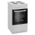 Zenith ZE503W 50cm Electric Single Oven with solid plate - hob White