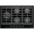 gorenje GTW761UB 75 cm Gas Hob with Cast Iron Pan Supports
