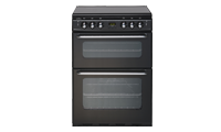 newworld NW600TSIDLMBLK 60cm Gas Cooker Black with Twin Cavity Oven minute minder newworld NW600TSIDLMBLK 60cm Gas Cooker Black with Twin Cavity Oven minute minder