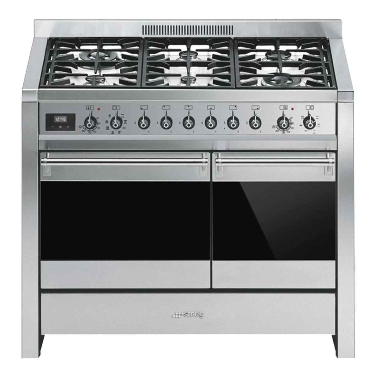 smeg A281, 100cm Dual Fuel Range Cooker Stainless Steel