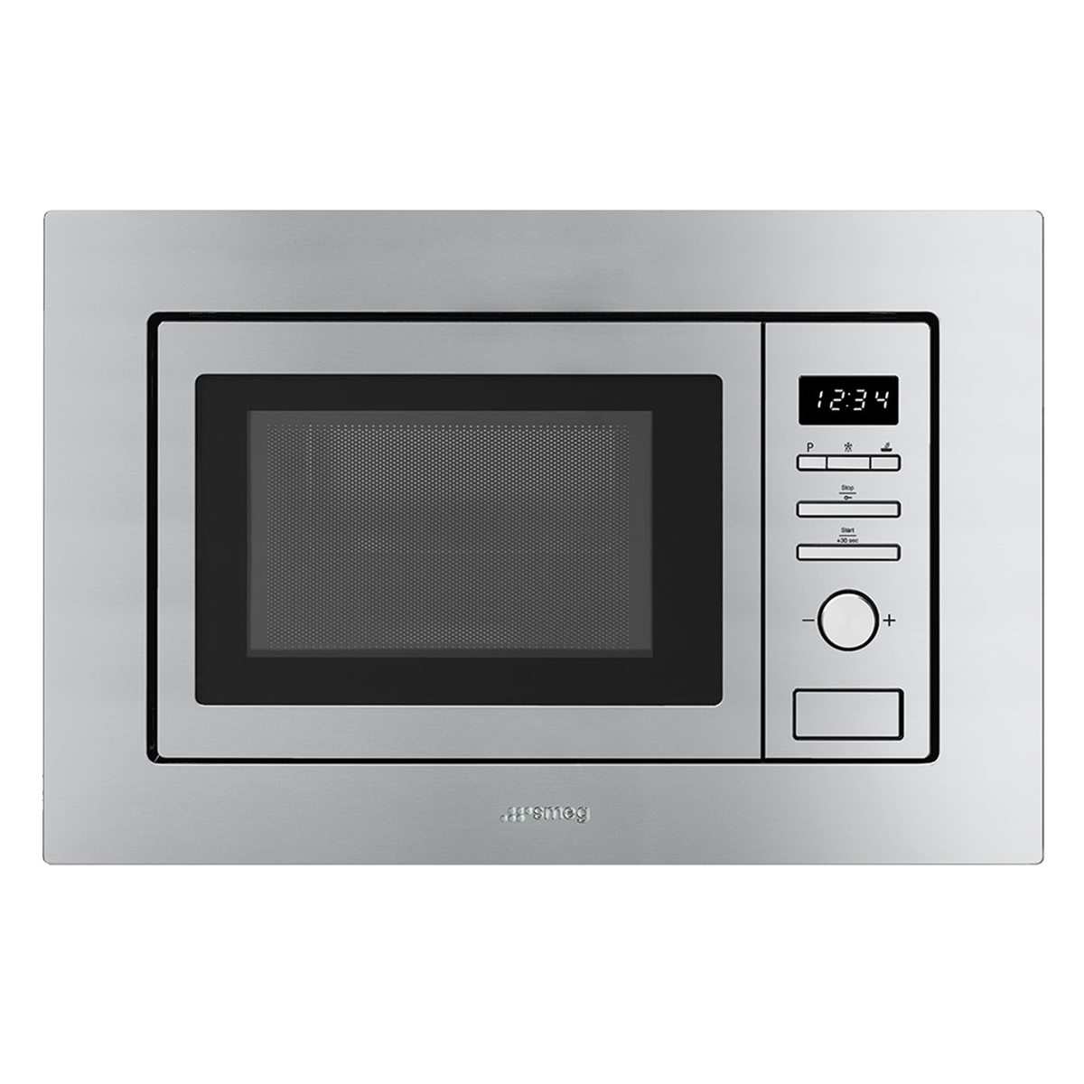 smeg FMI017X, Built In Microwave With Grill Stainless Steel