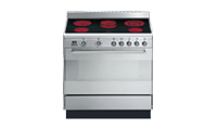 smeg SUK91CMX9 90cm Electric Cooker Stainless Steel with Single Oven and Ceramic Hob