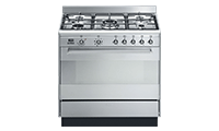 smeg SUK91MFX9 90cm Dual Fuel Concert Range Cooker with Single Oven